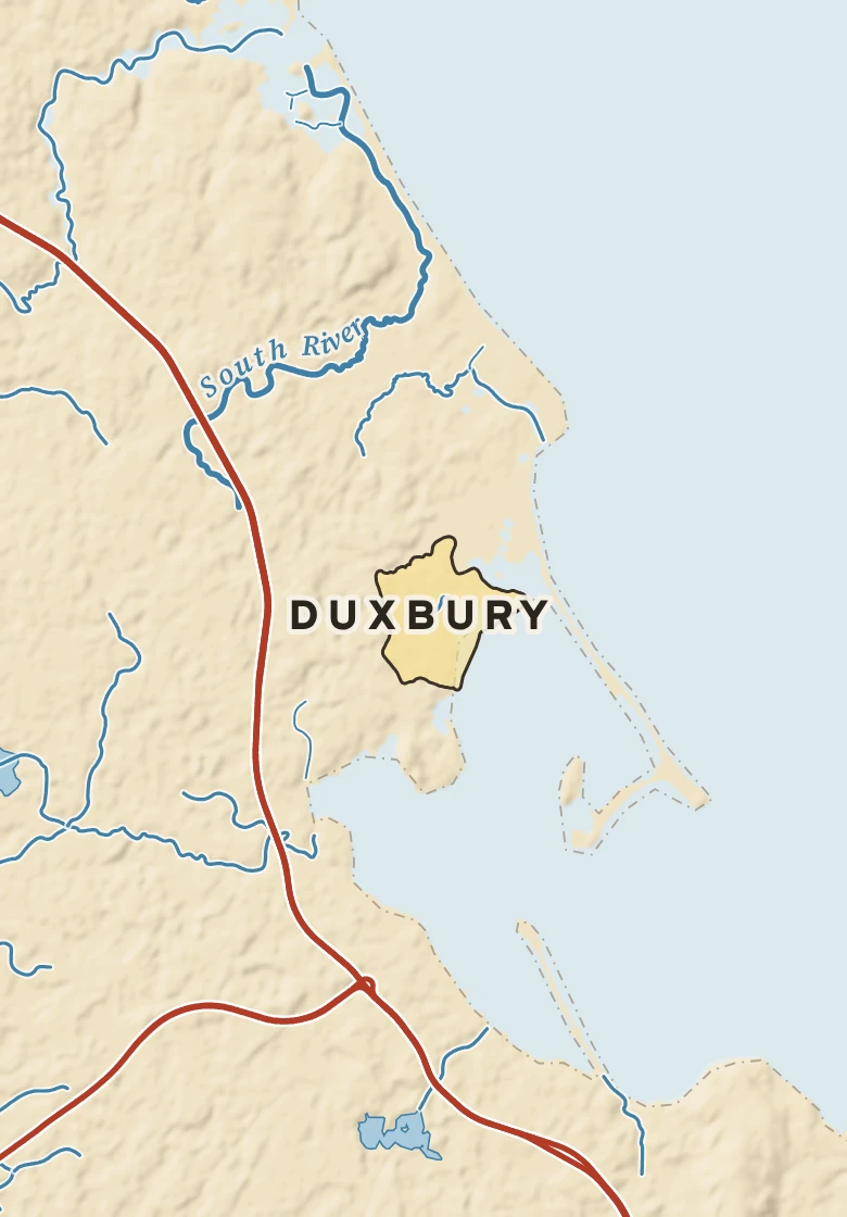 Atlas plate of Duxbury, Massachusetts.