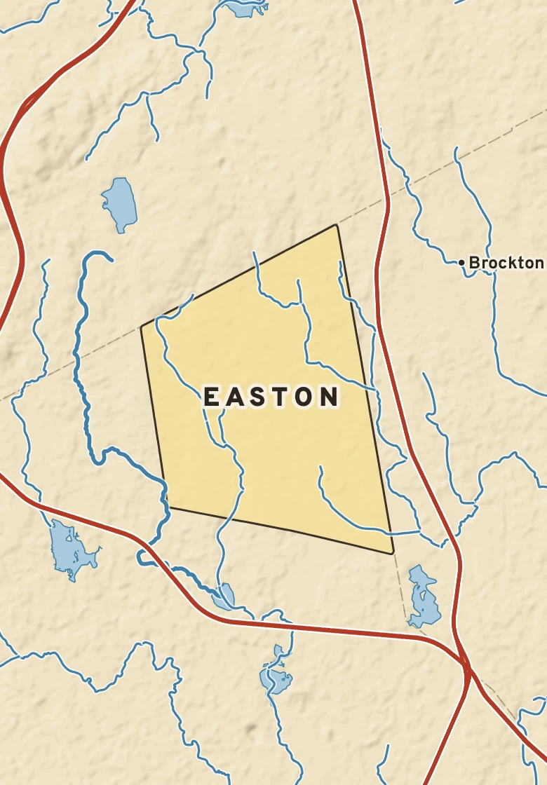 Atlas plate of Easton, Massachusetts.
