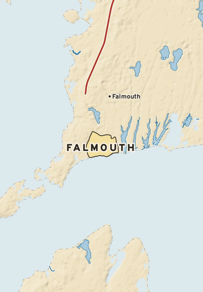 Atlas plate of Falmouth, Massachusetts.