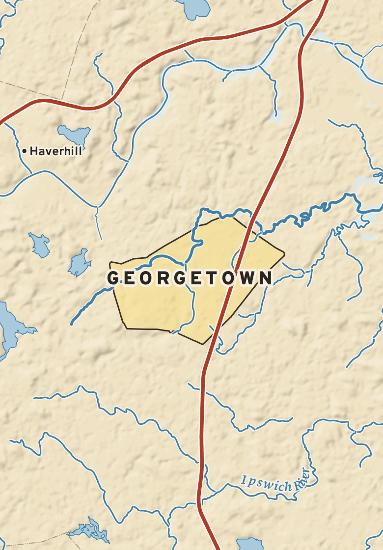 Atlas plate of Georgetown, Massachusetts.