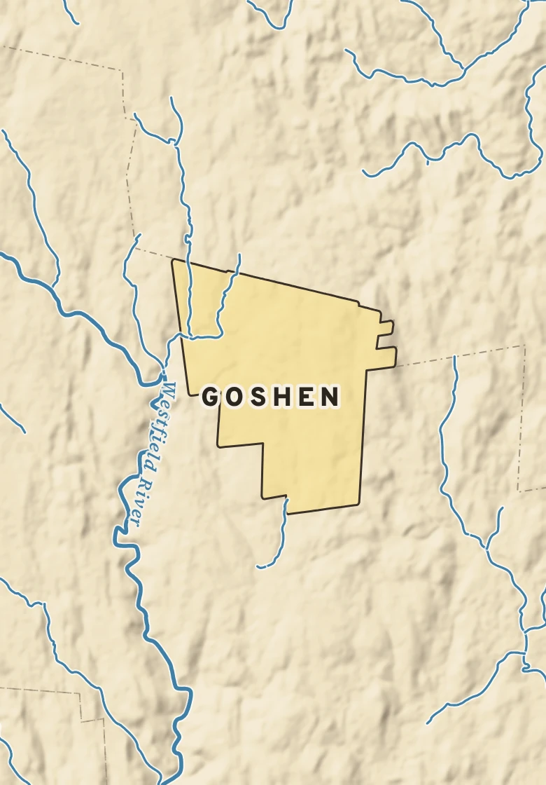 Atlas plate of Goshen, Massachusetts.