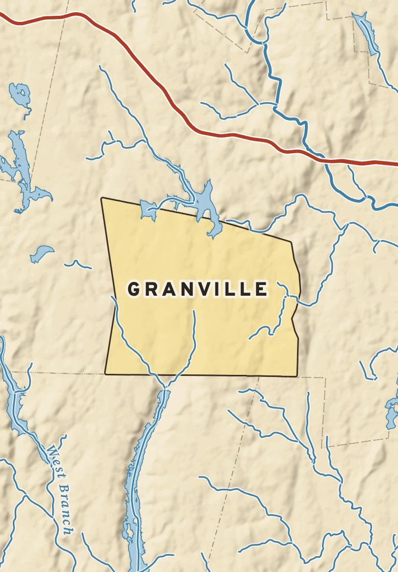Atlas plate of Granville, Massachusetts.