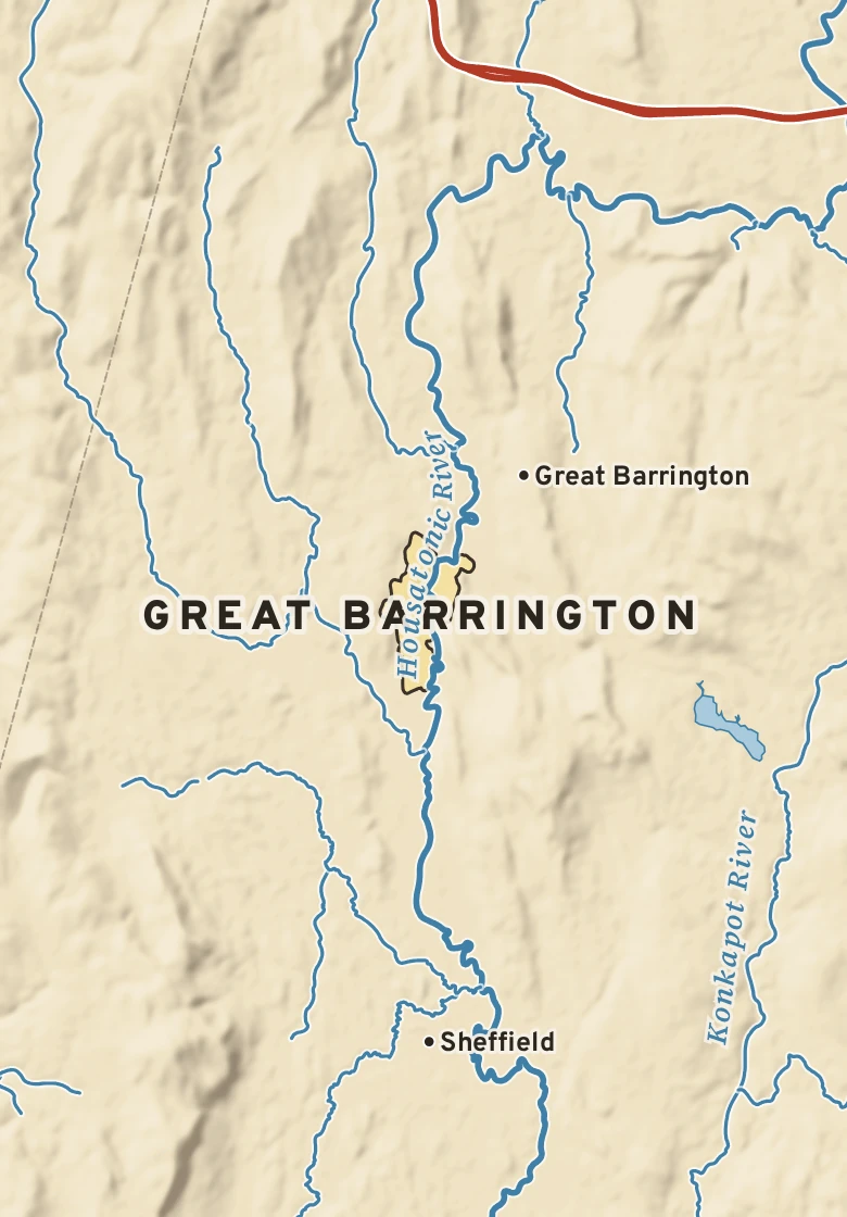 Atlas plate of Great Barrington, Massachusetts.