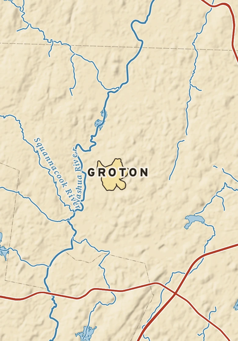 Atlas plate of Groton, Massachusetts.