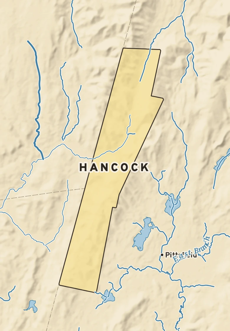Atlas plate of Hancock, Massachusetts.