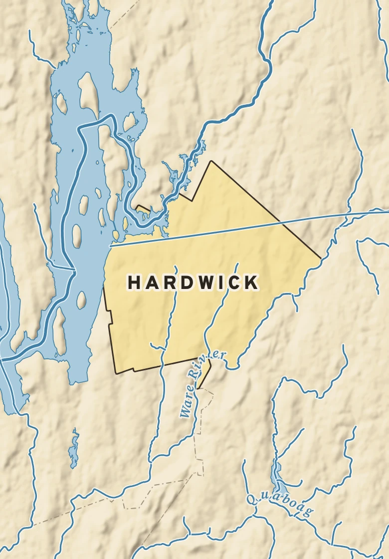 Atlas plate of Hardwick, Massachusetts.