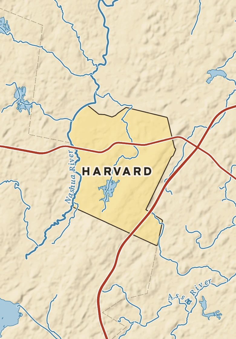 Atlas plate of Harvard, Massachusetts.