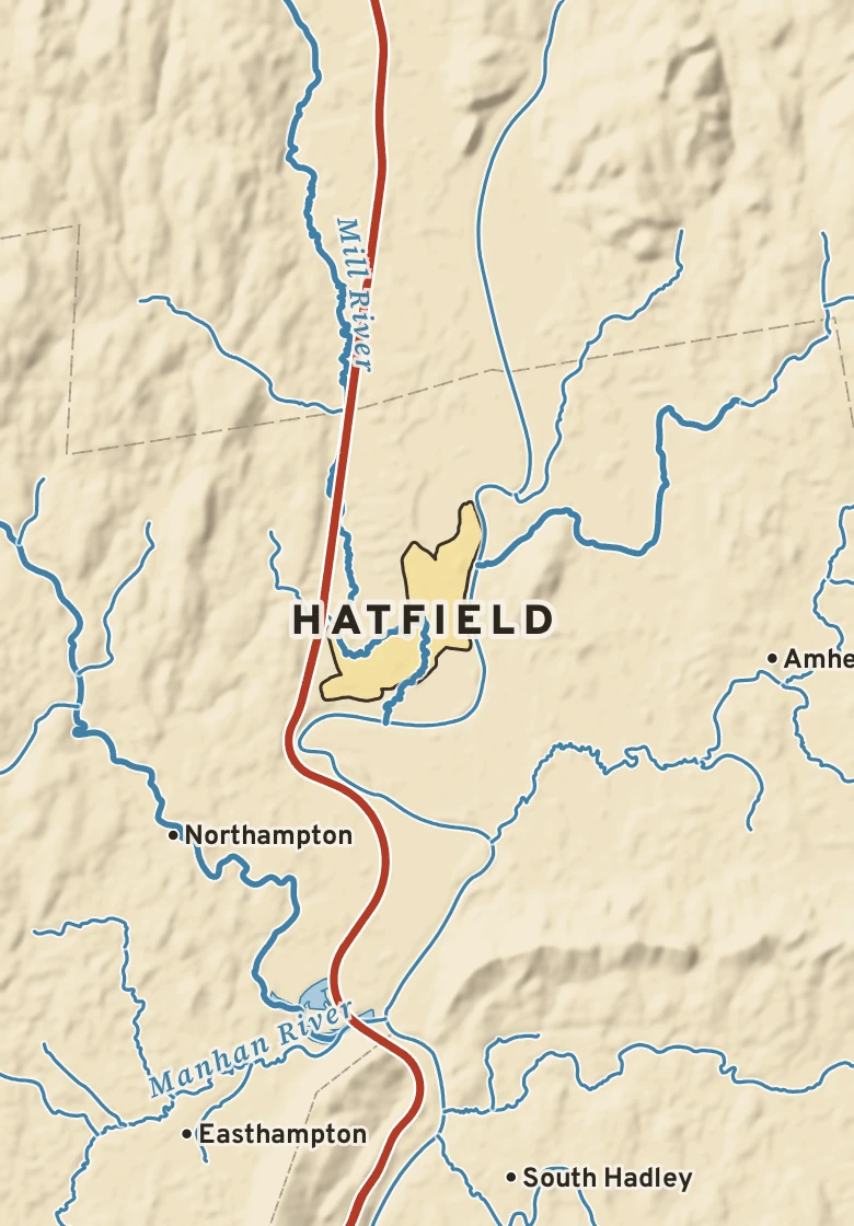 Atlas plate of Hatfield, Massachusetts.