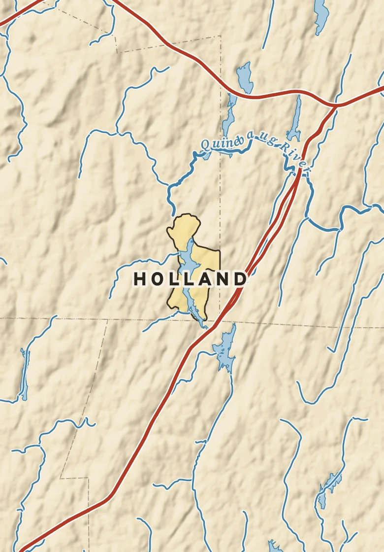 Atlas plate of Holland, Massachusetts.