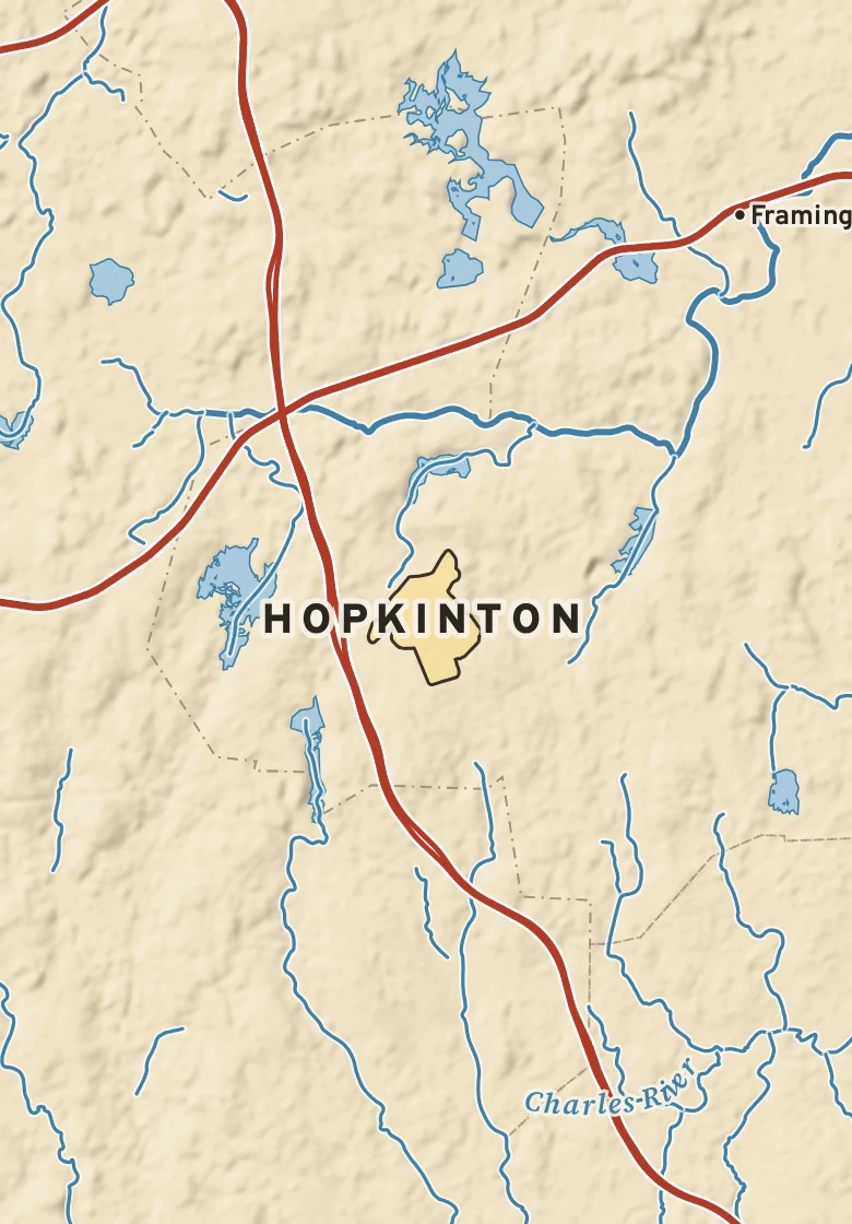 Atlas plate of Hopkinton, Massachusetts.