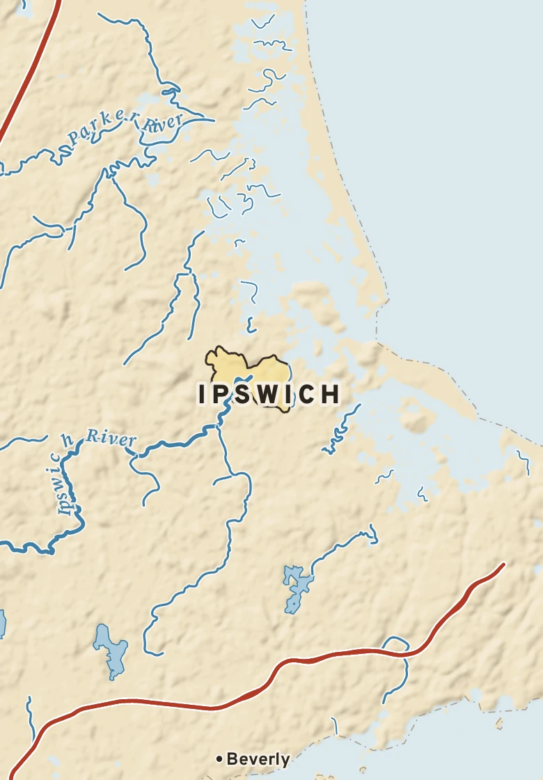 Atlas plate of Ipswich, Massachusetts.