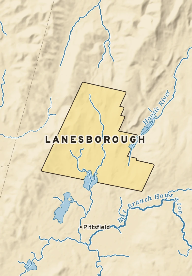 Atlas plate of Lanesborough, Massachusetts.