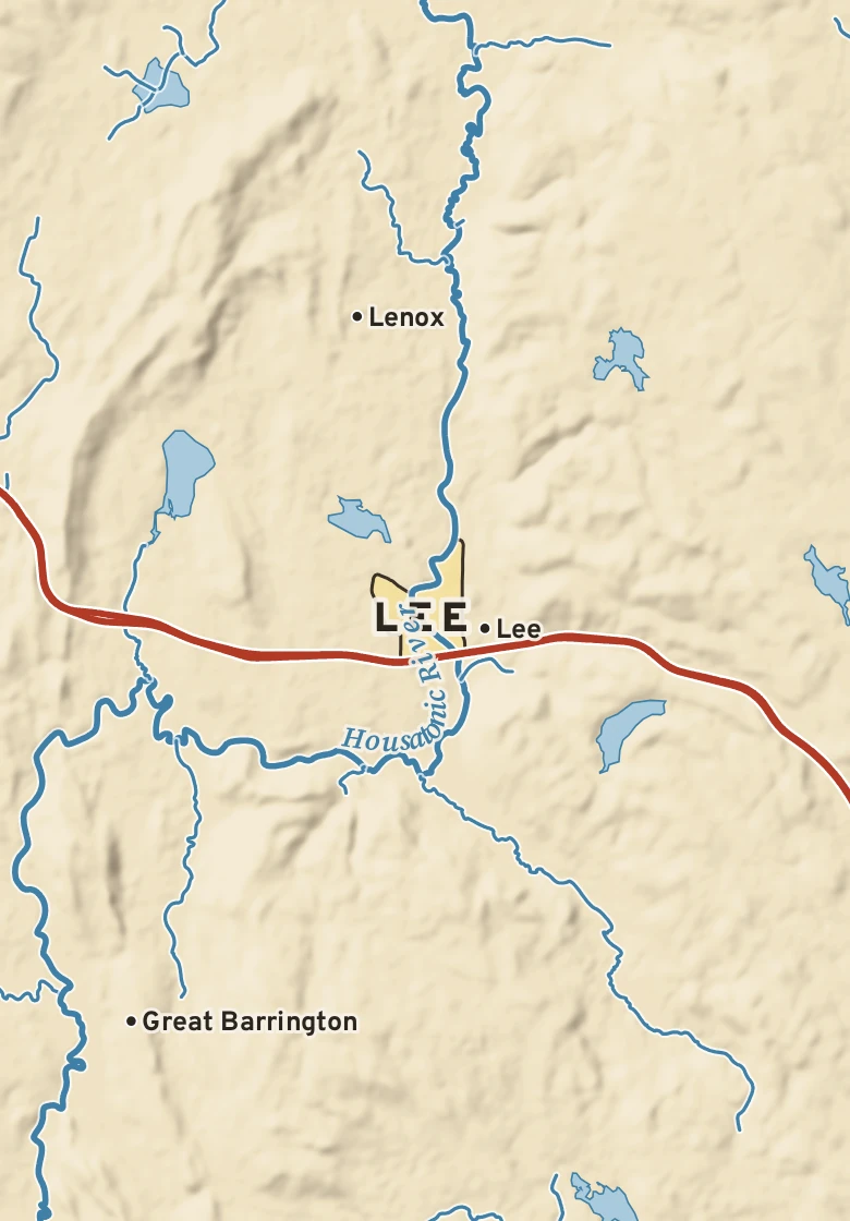 Atlas plate of Lee, Massachusetts.