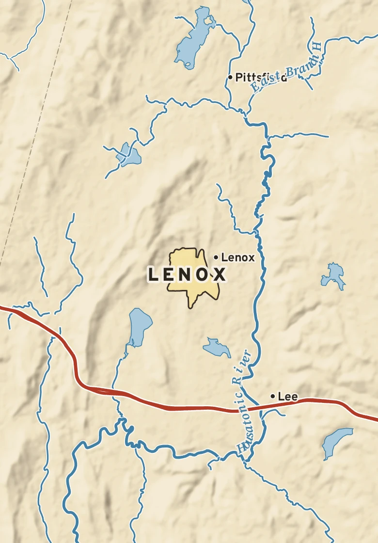 Atlas plate of Lenox, Massachusetts.