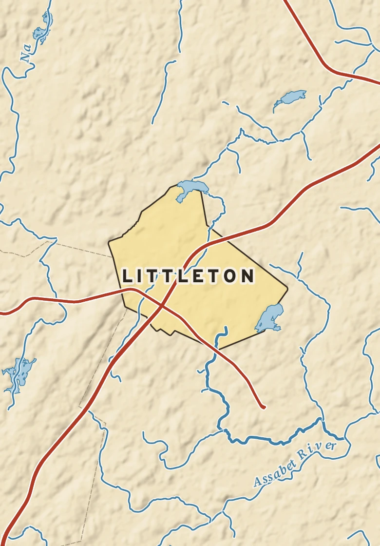 Atlas plate of Littleton, Massachusetts.