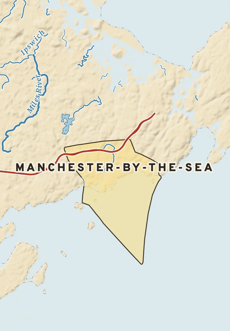 Atlas plate of Manchester-by-the-Sea, Massachusetts.