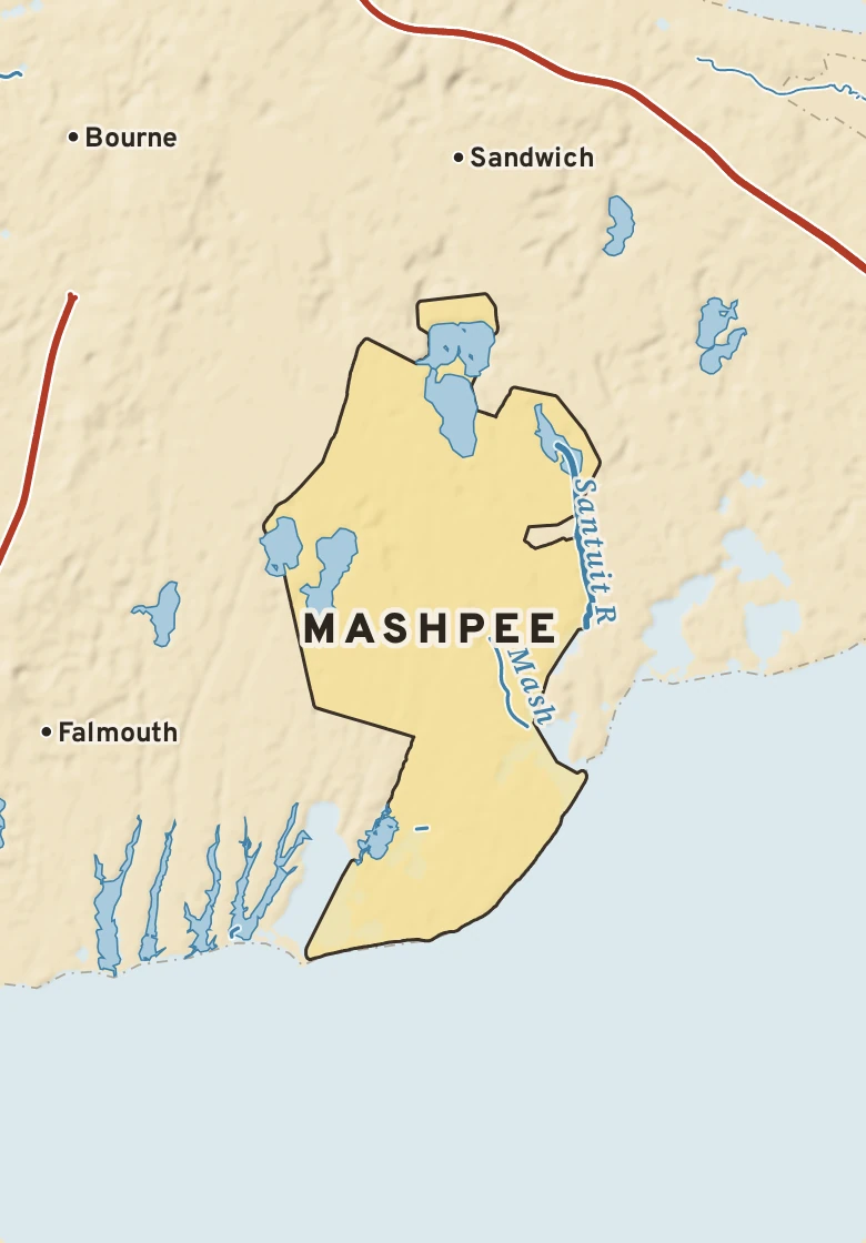 Atlas plate of Mashpee, Massachusetts.