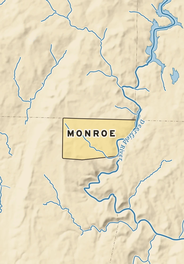 Atlas plate of Monroe, Massachusetts.