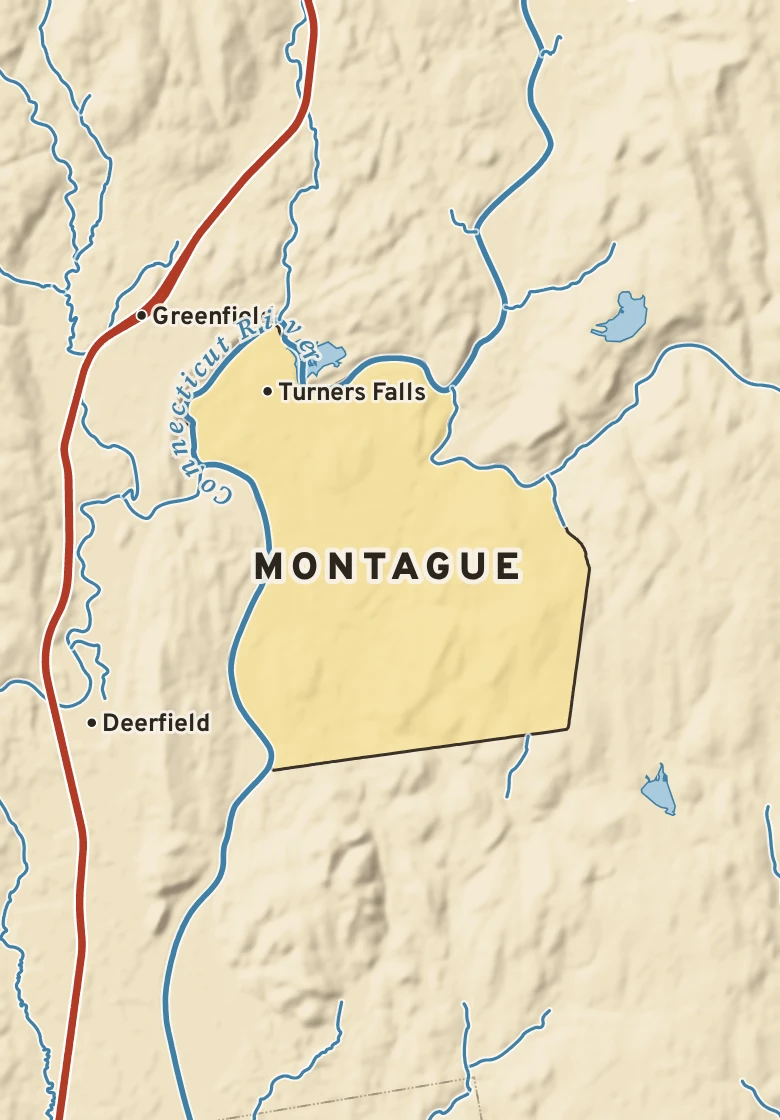 Atlas plate of Montague, Massachusetts.