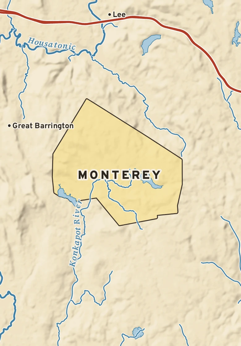 Atlas plate of Monterey, Massachusetts.
