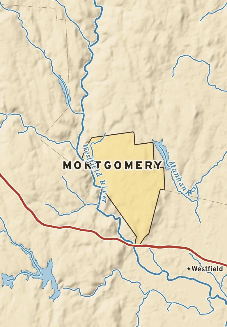 Atlas plate of Montgomery, Massachusetts.