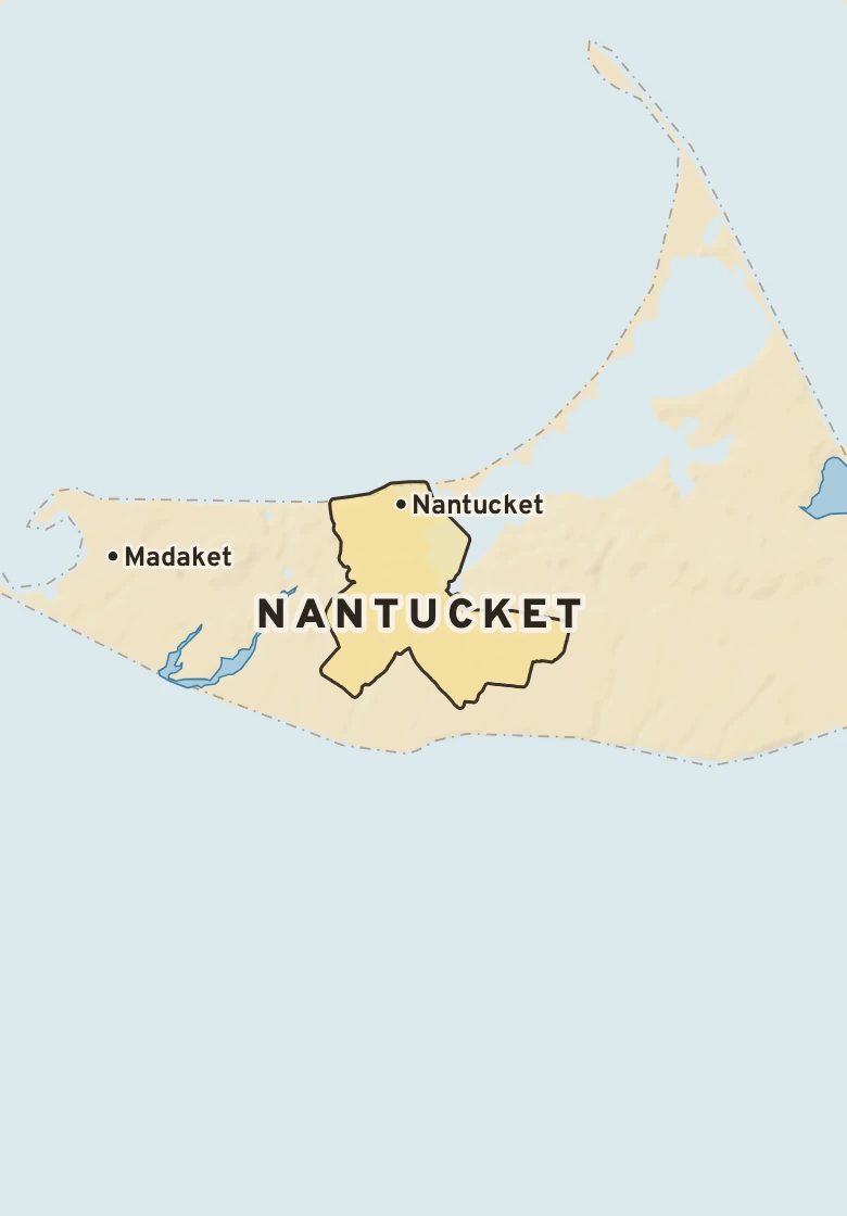 Atlas plate of Nantucket, Massachusetts.