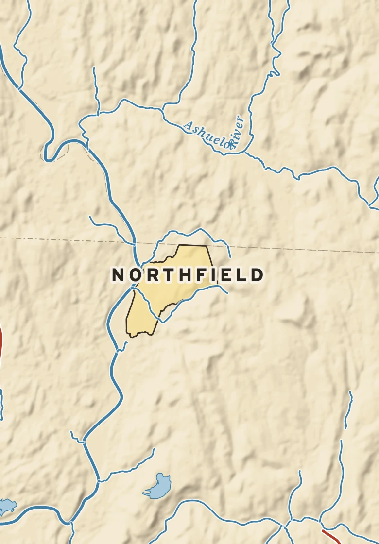 Atlas plate of Northfield, Massachusetts.