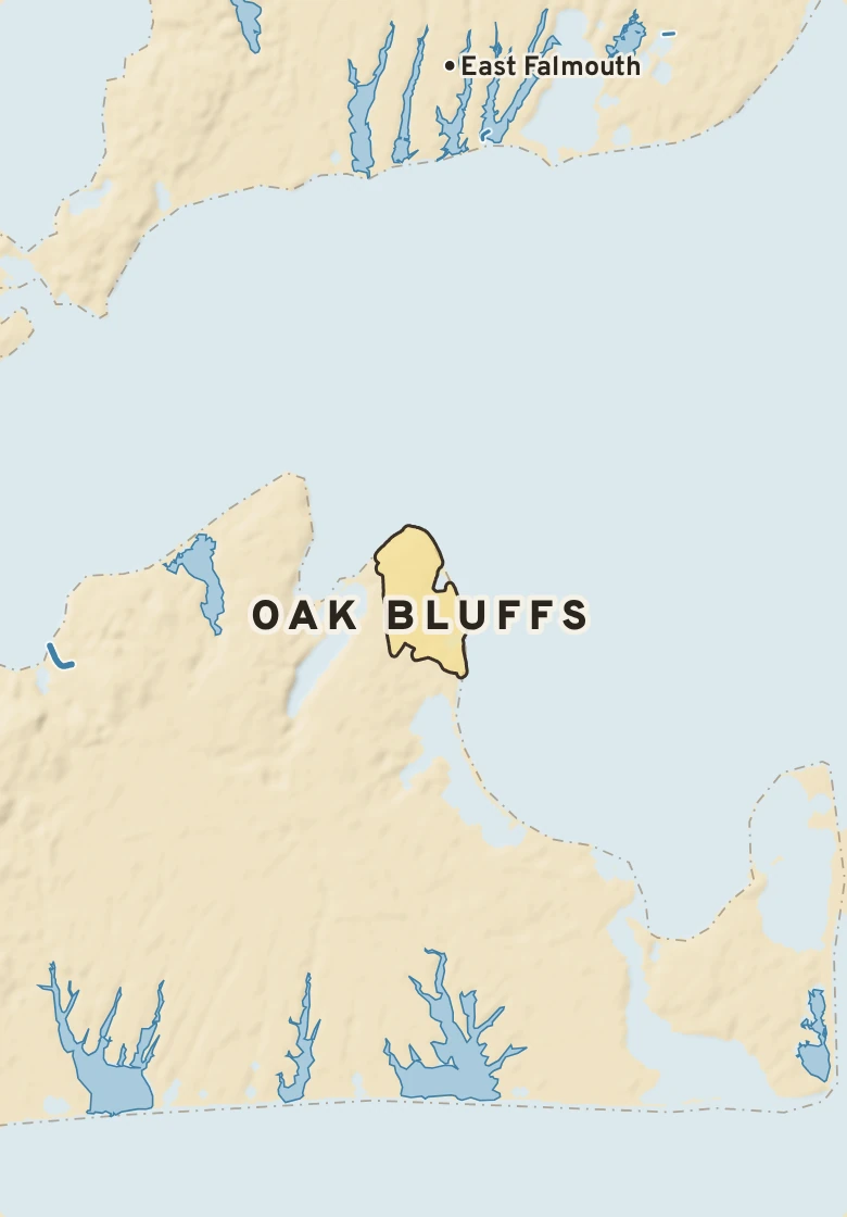 Atlas plate of Oak Bluffs, Massachusetts.