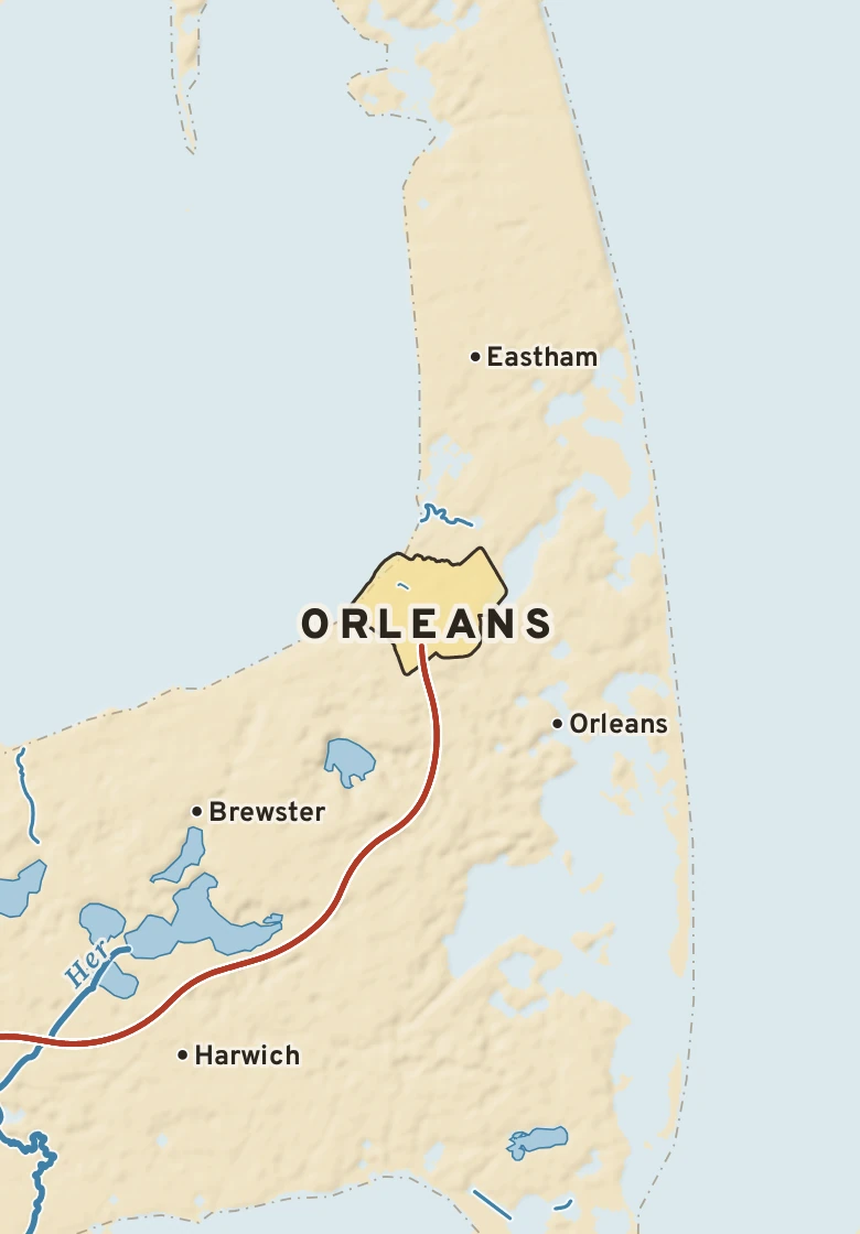 Atlas plate of Orleans, Massachusetts.