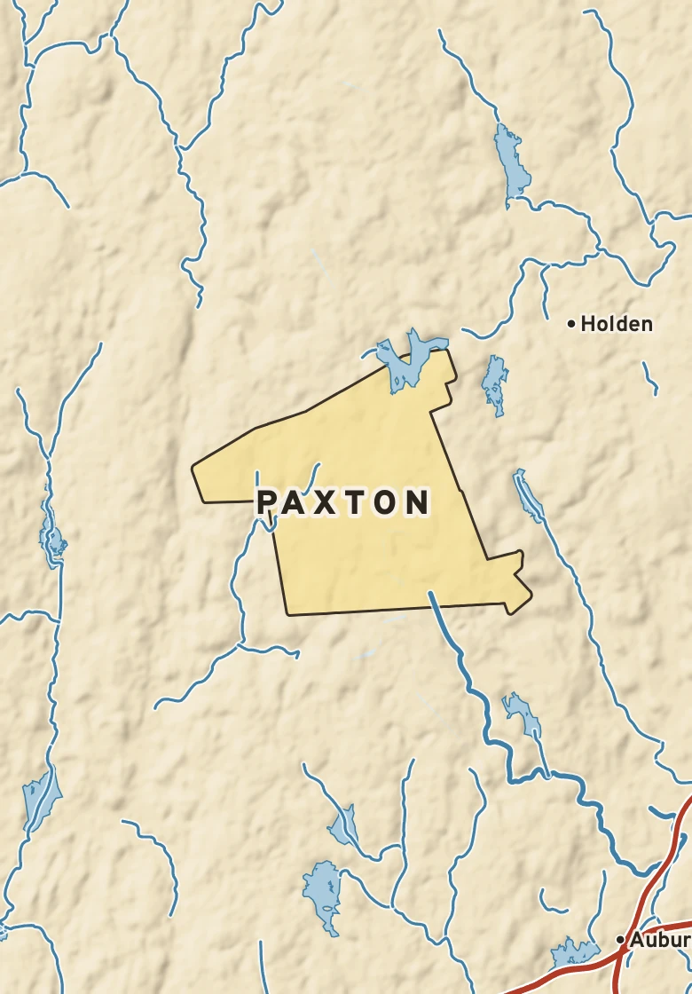 Atlas plate of Paxton, Massachusetts.