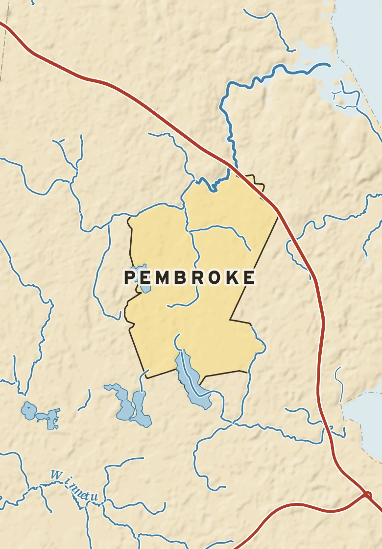Atlas plate of Pembroke, Massachusetts.