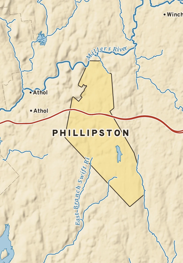 Atlas plate of Phillipston, Massachusetts.