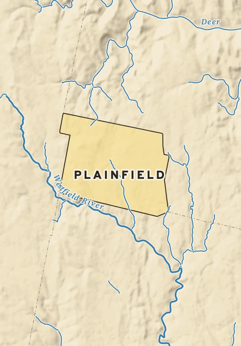 Atlas plate of Plainfield, Massachusetts.