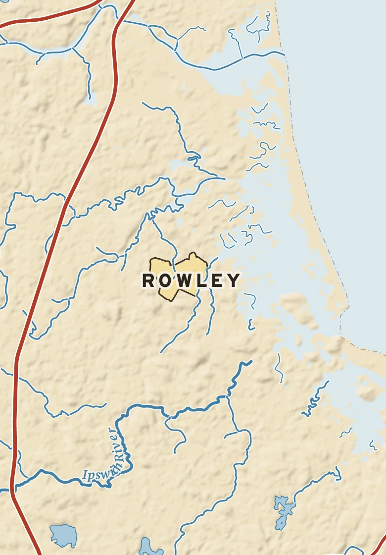 Atlas plate of Rowley, Massachusetts.