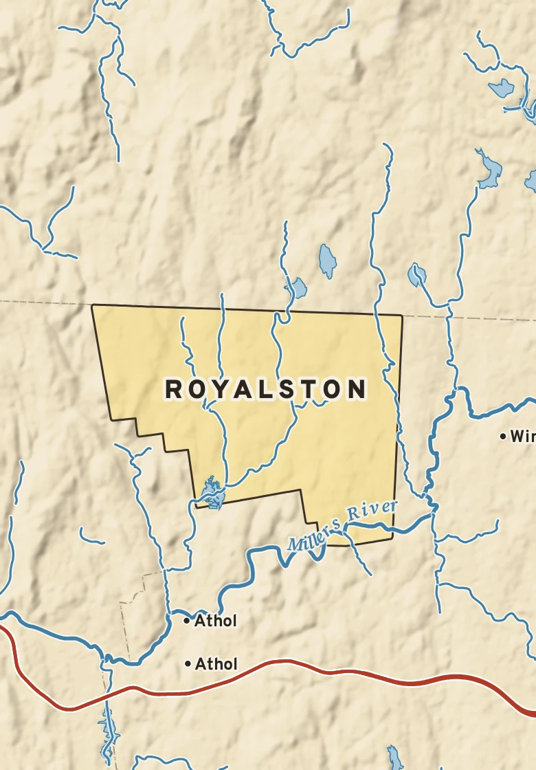 Atlas plate of Royalston, Massachusetts.