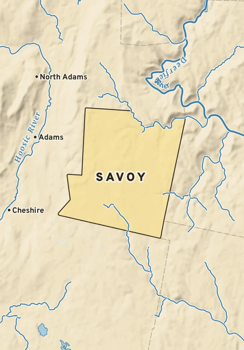 Atlas plate of Savoy, Massachusetts.