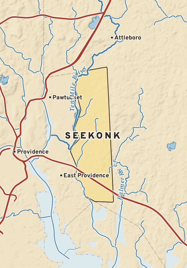 Atlas plate of Seekonk, Massachusetts.