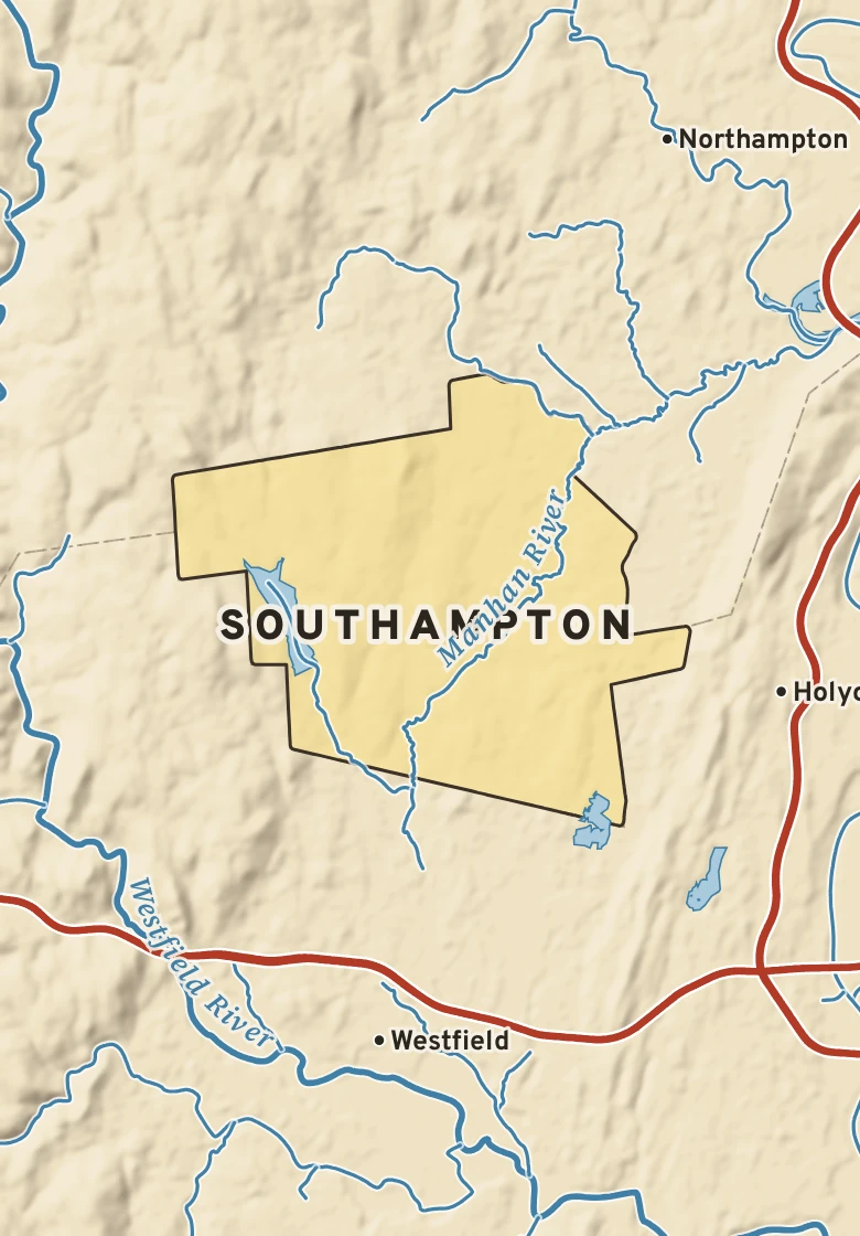 Atlas plate of Southampton, Massachusetts.