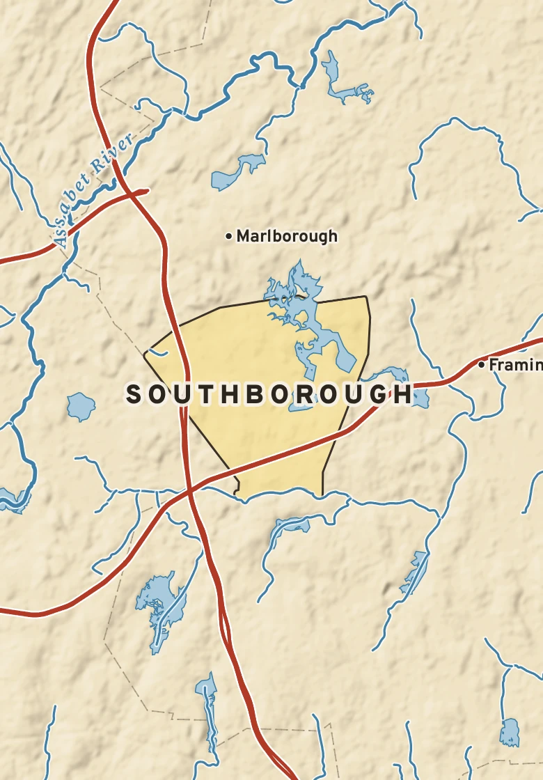 Atlas plate of Southborough, Massachusetts.