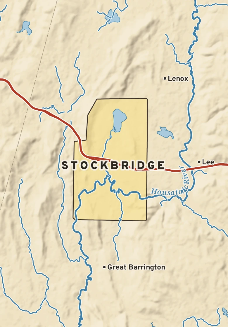 Atlas plate of Stockbridge, Massachusetts.
