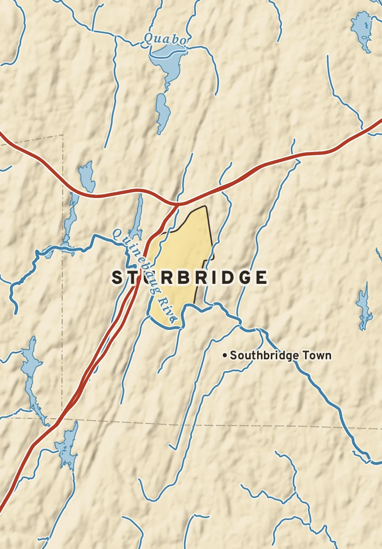 Atlas plate of Sturbridge, Massachusetts.