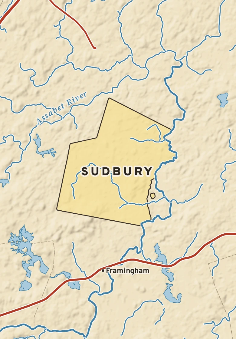 Atlas plate of Sudbury, Massachusetts.