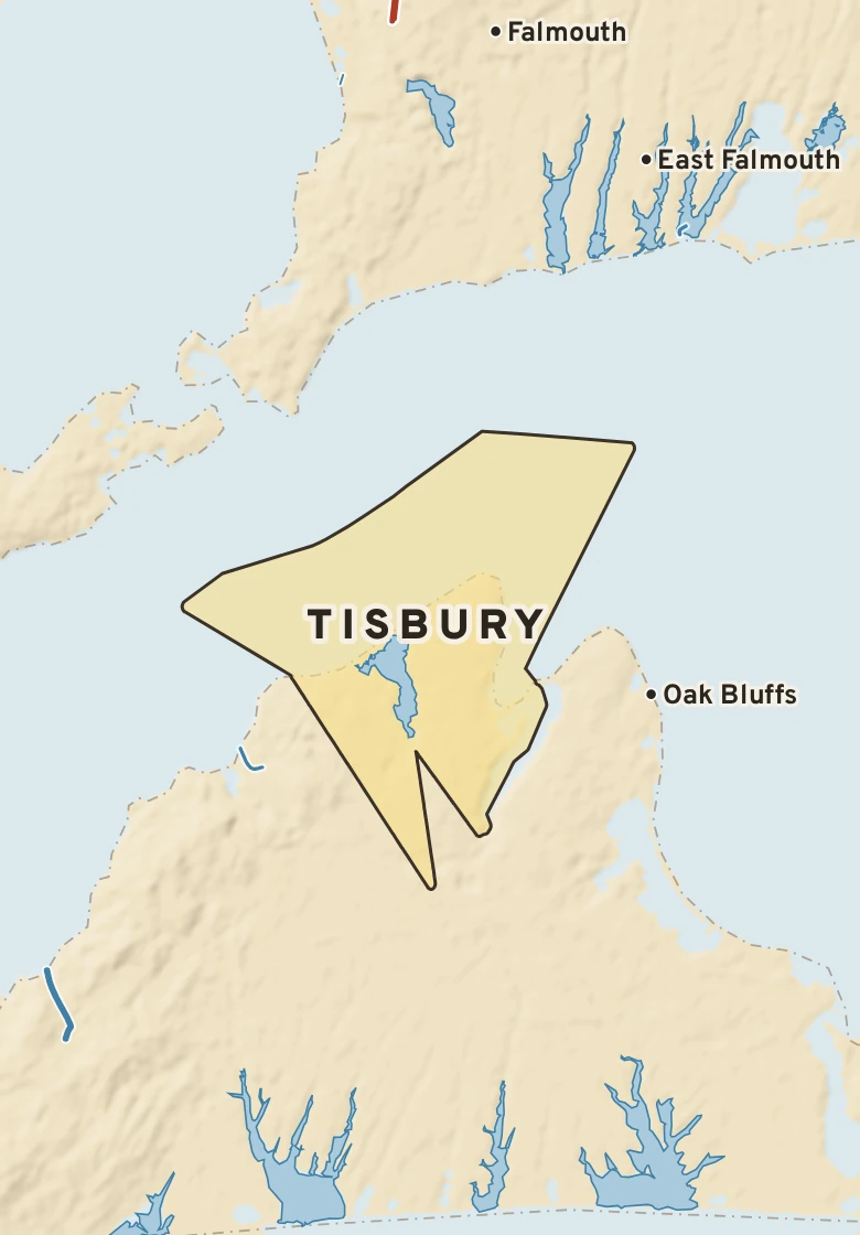 Atlas plate of Tisbury, Massachusetts.