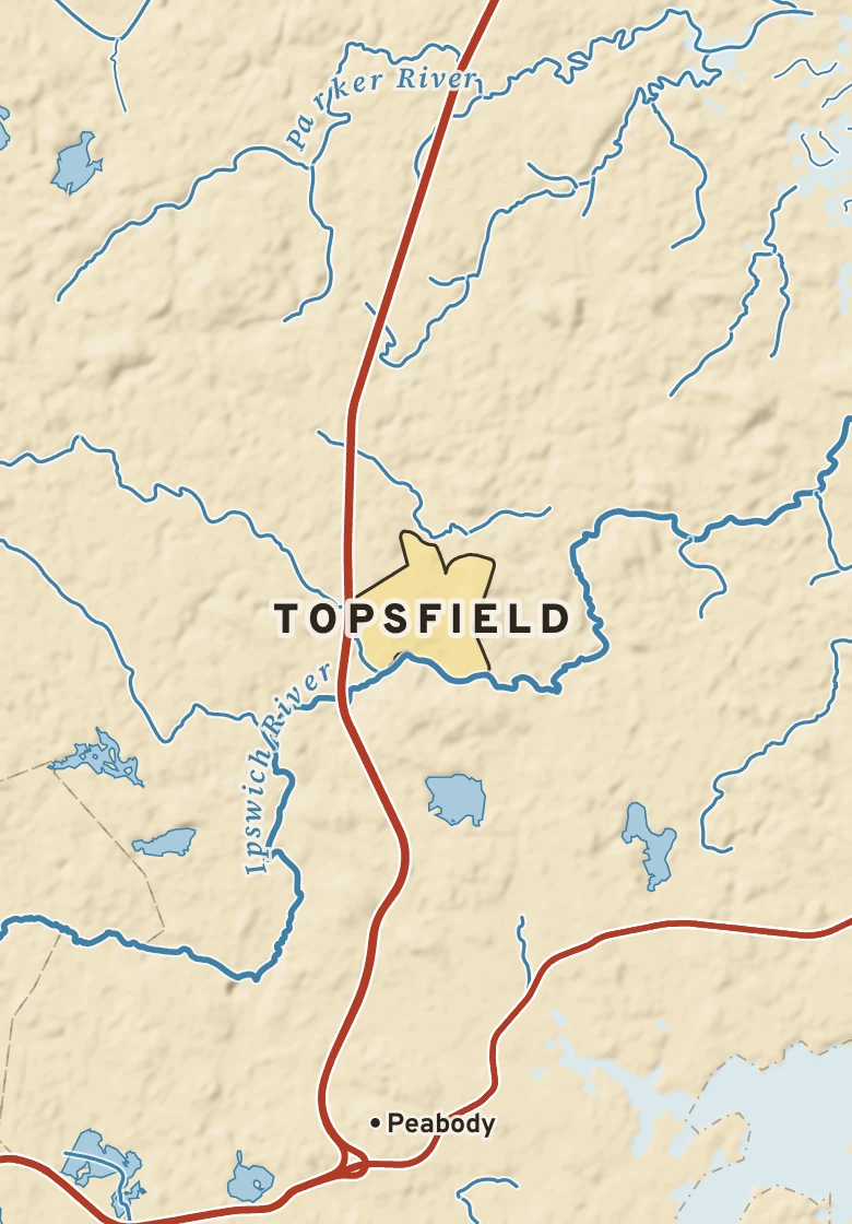 Atlas plate of Topsfield, Massachusetts.