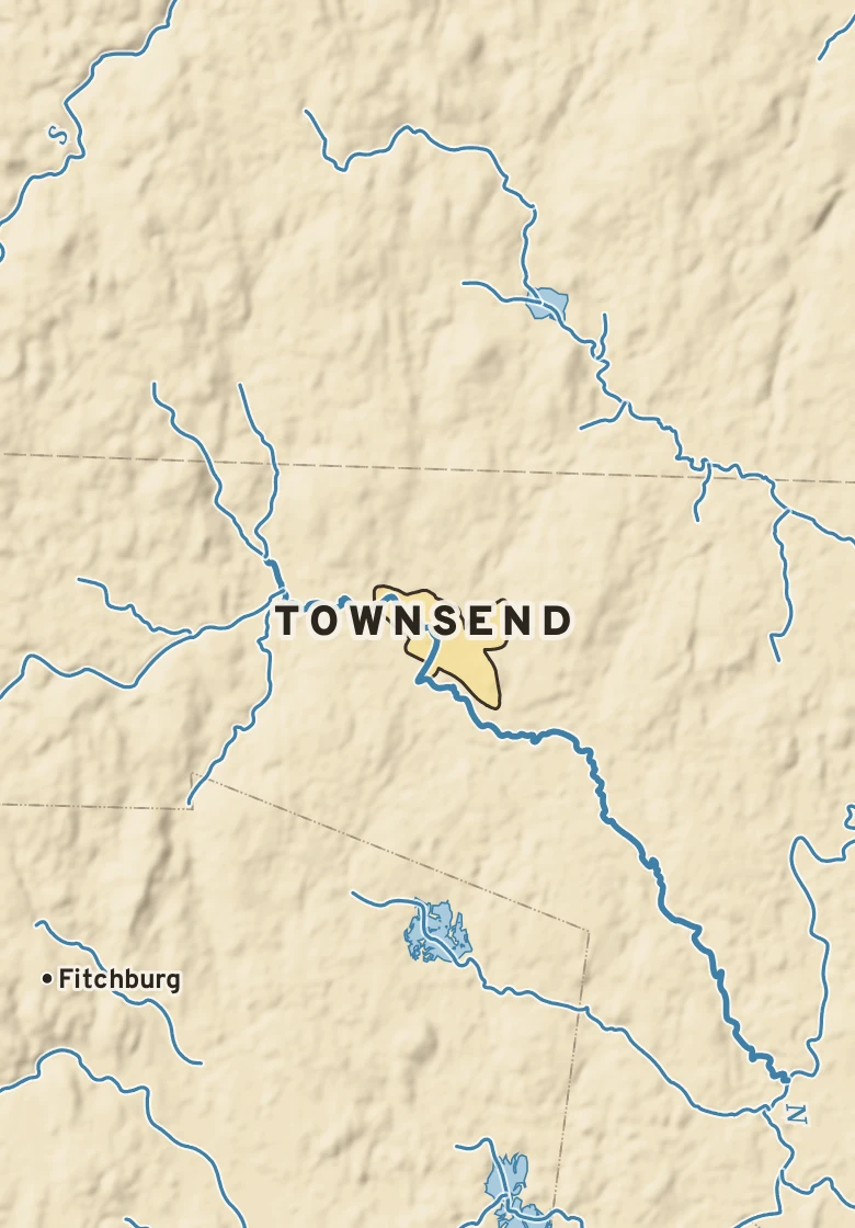 Atlas plate of Townsend, Massachusetts.