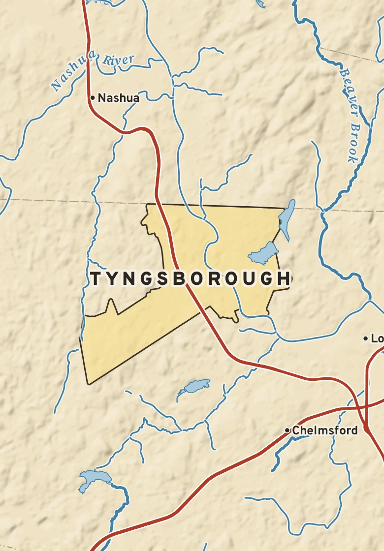 Atlas plate of Tyngsborough, Massachusetts.