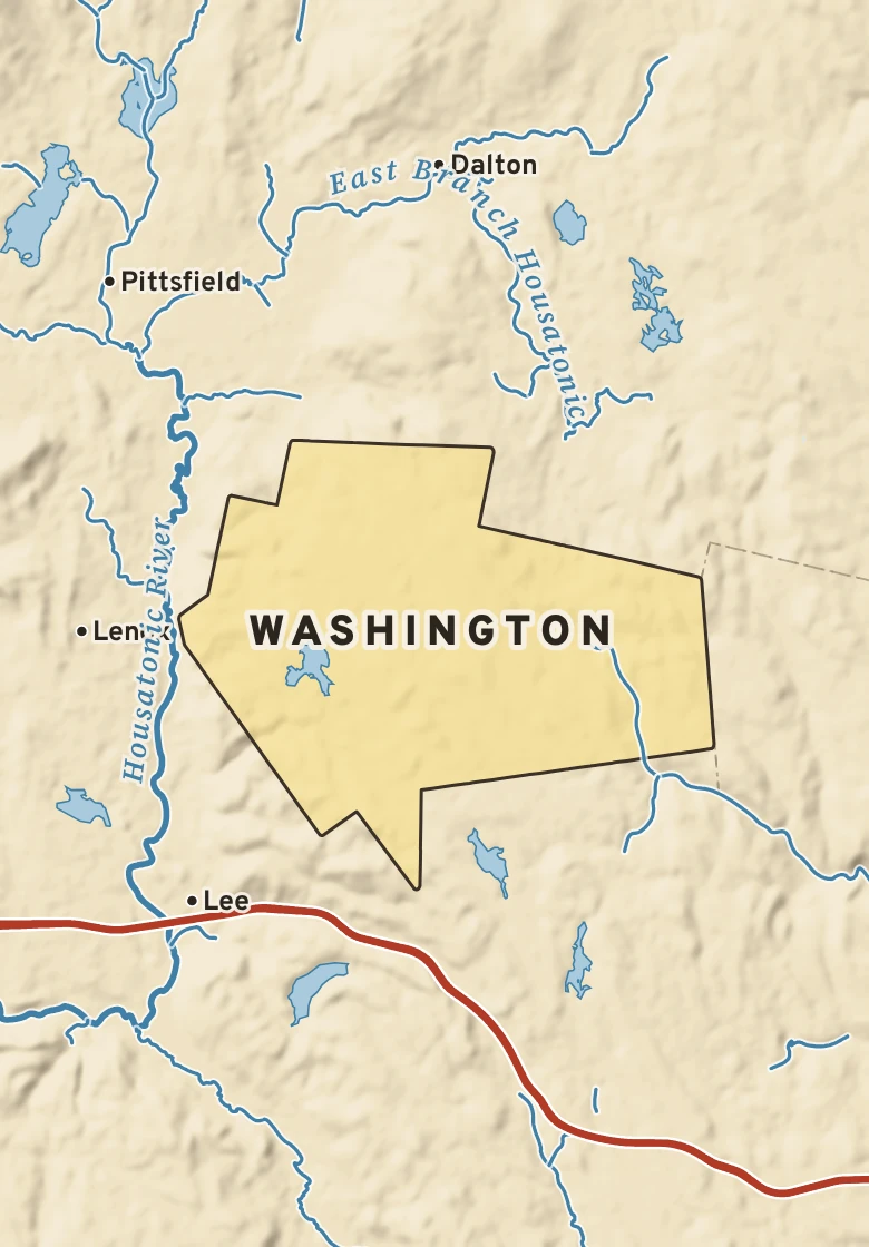 Atlas plate of Washington, Massachusetts.