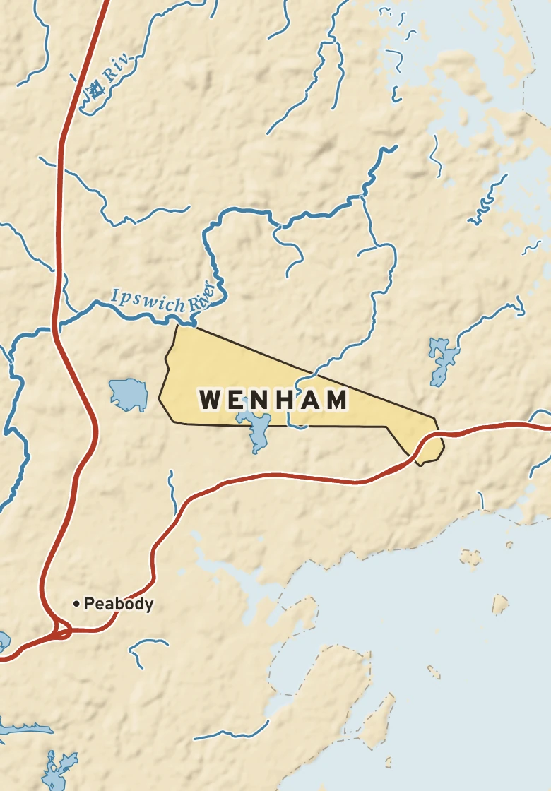 Atlas plate of Wenham, Massachusetts.