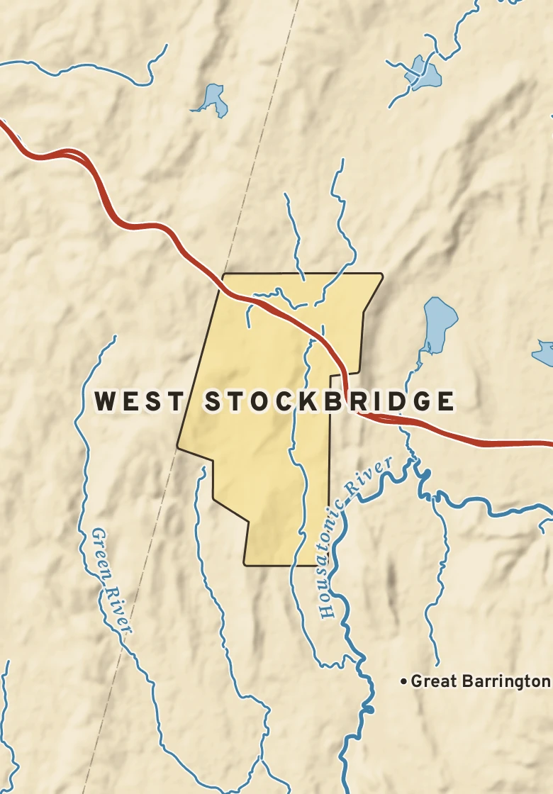 Atlas plate of West Stockbridge, Massachusetts.