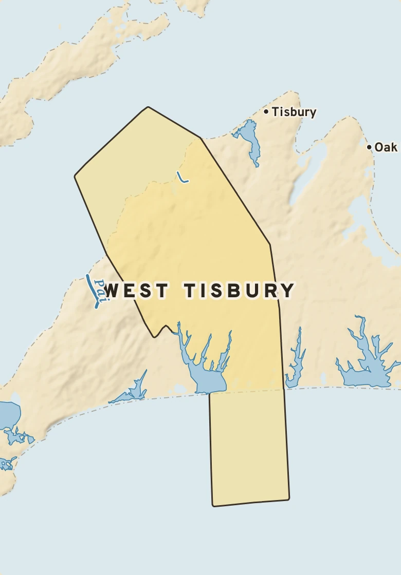 Atlas plate of West Tisbury, Massachusetts.